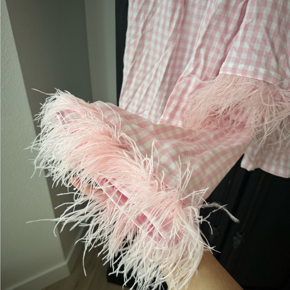 Sleeper Pink Gingham Feather Pajamas - Picture 3 of 4